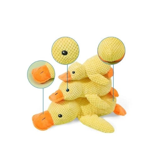 Giocattolo interattivo per cani a forma di Anatra, masticabile in poliestere resistente