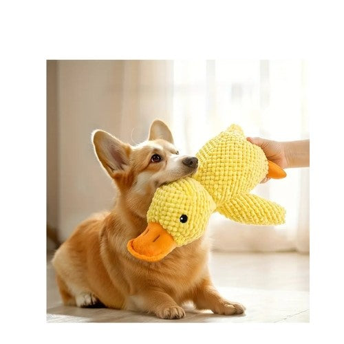 Giocattolo interattivo per cani a forma di Anatra, masticabile in poliestere resistente