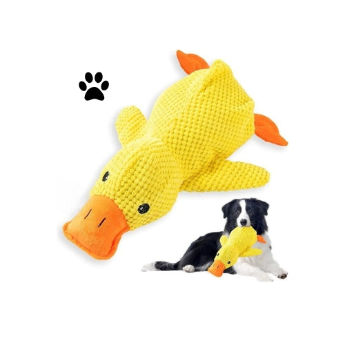 Giocattolo interattivo per cani a forma di Anatra, masticabile in poliestere resistente